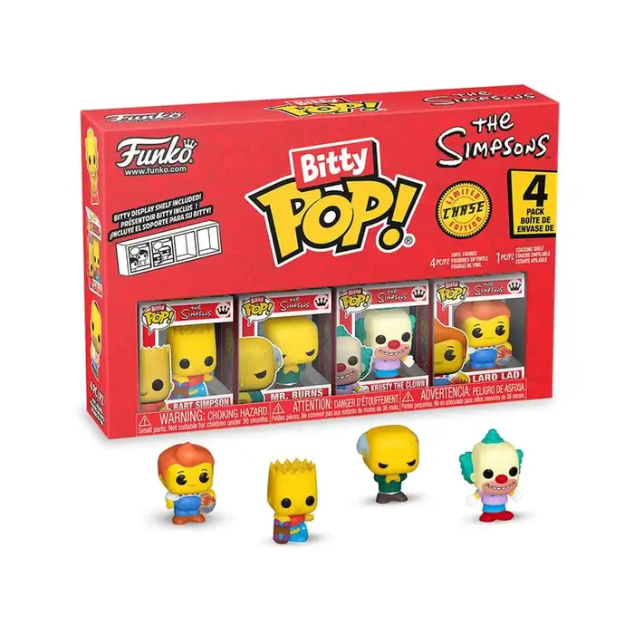 The Simpsons – pack of 4 Bitty POP figures! Vinyl Series 1 2 cm