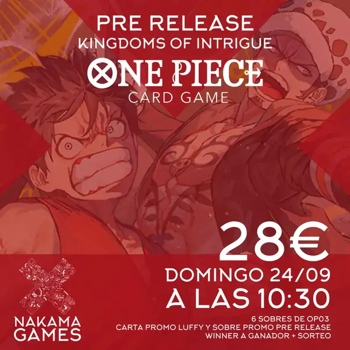 Torneo Pre Release One Piece 24/09