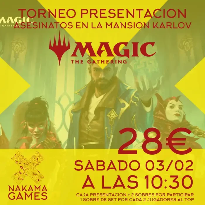 Torneo Presentación Asesinatos en la Mansión Karlov 03/02