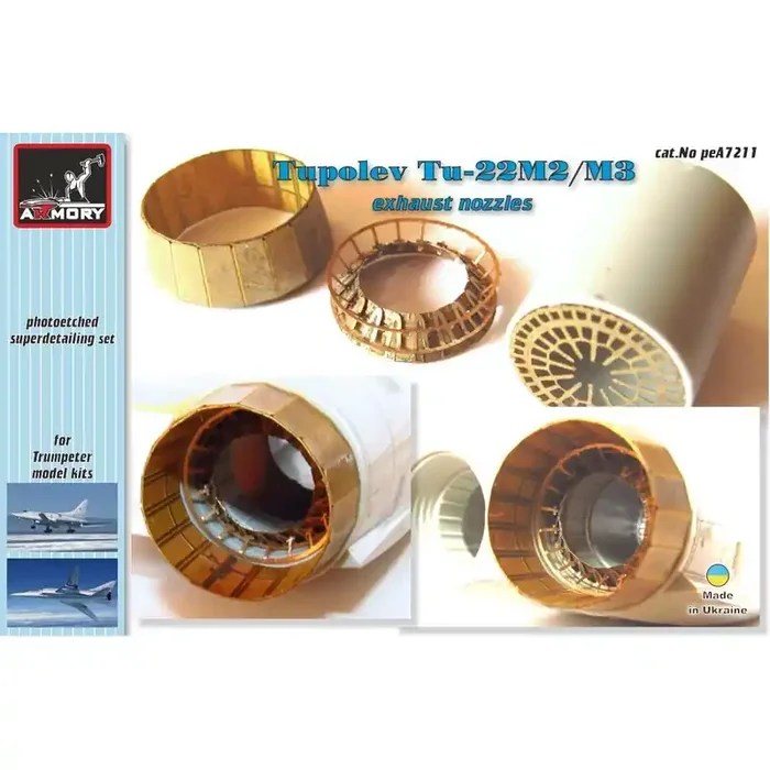 Tupolev Tu-22M2 / M3 toberas de escape (diseñado para ser utilizado con los kits de trompetista)