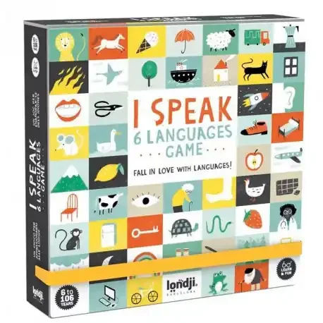 Viaje I speak 6 languages game – juego lingüístico para 2-6 jugadores