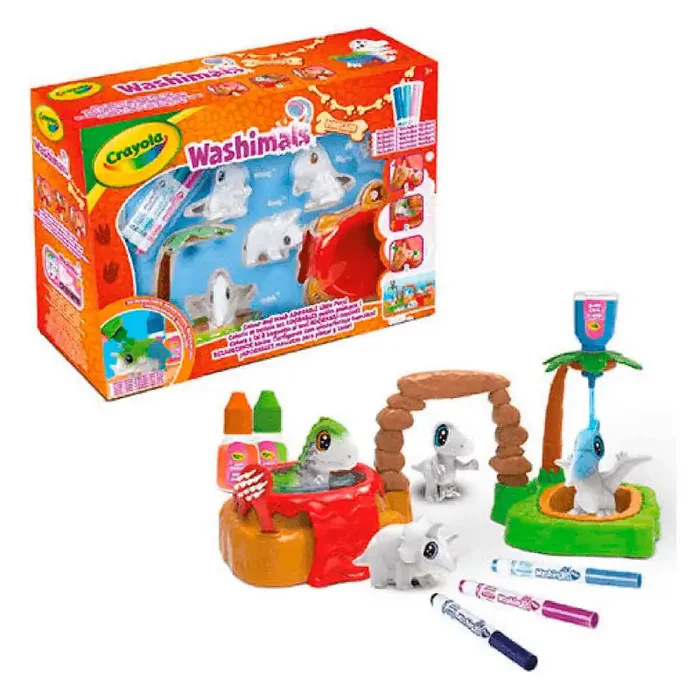 Washimals Dinos Set Jurásico y 4 dinocachorros